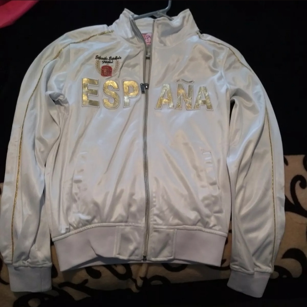 Just Design White Light Jacket Size Medium